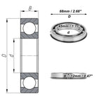 Deep Groove Ball Bearing 6909NR for Scooter Skateboard Wheel (P5)