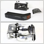 LED DRL Bumper Headlights for Ford F150/F250/F350 (1992–1996)