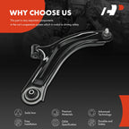 Front Right Lower Control Arm with Ball Joint for Nissan Micra