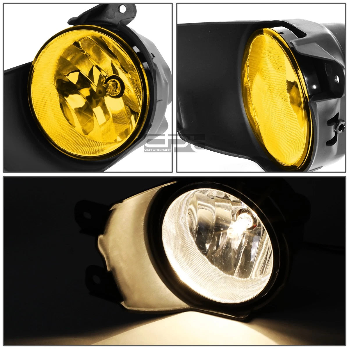 Fog Light Lamps + Switch for Toyota Sequoia (2008–2016) - Yellow Lens