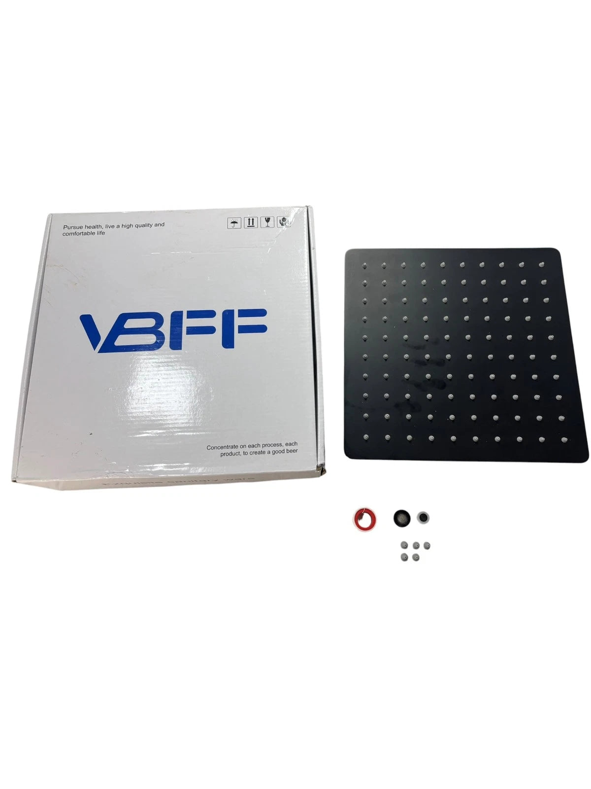 10" Square Shower Head for VBFF (Matte Black)
