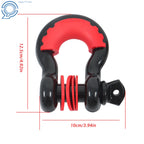 Recovery Tow Strap Kit with Anti-Theft D-Ring Shackle (2 Pieces)