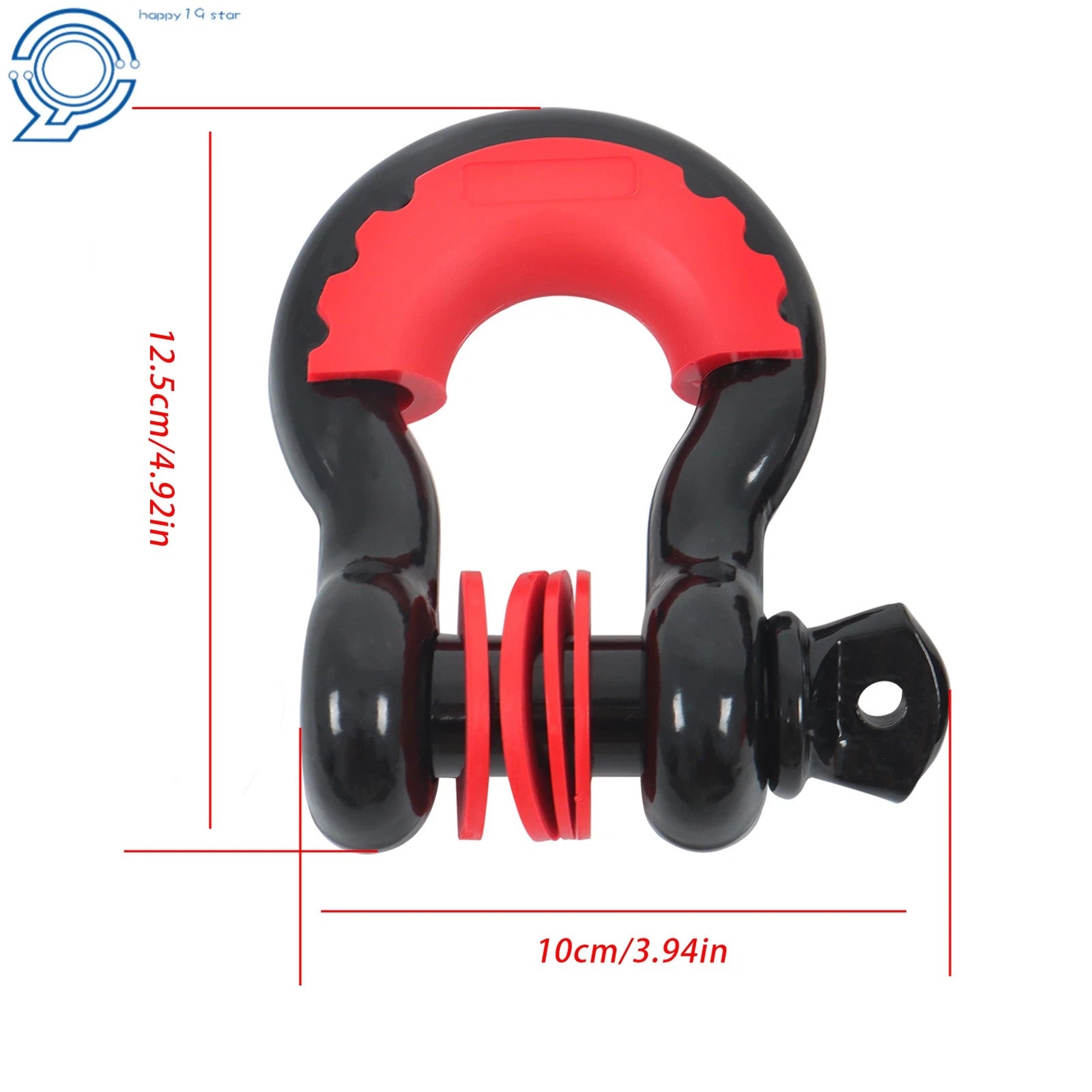 Recovery Tow Strap Kit with Anti-Theft D-Ring Shackle (2 Pieces)
