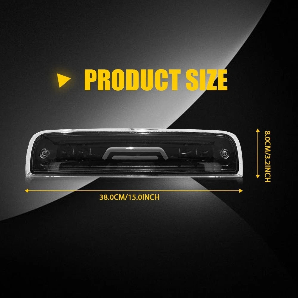 Black LED Third Brake Light for Dodge Ram 1500 2500 3500 (2009–2018)