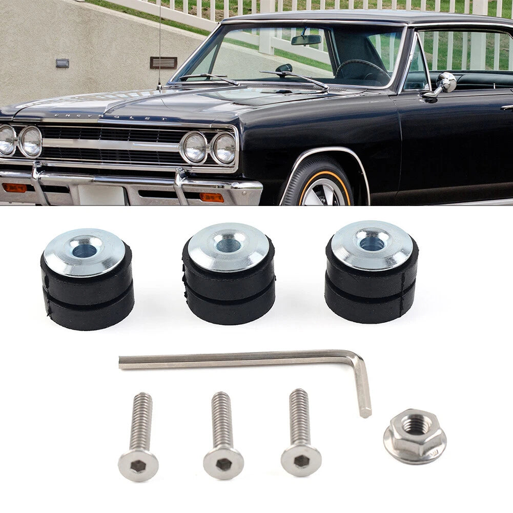 Windshield Washer Wiper Motor Mounting Bushing Set of 4 for Buick