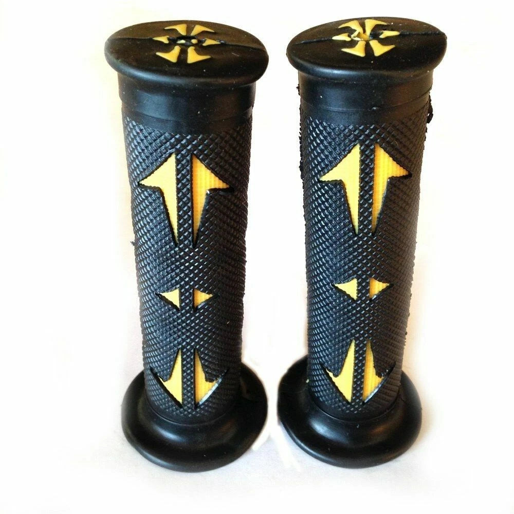 Set of 2 Rubber Hand Grips for Yamaha Dirt Bike (7/8" Left, 1" Right)