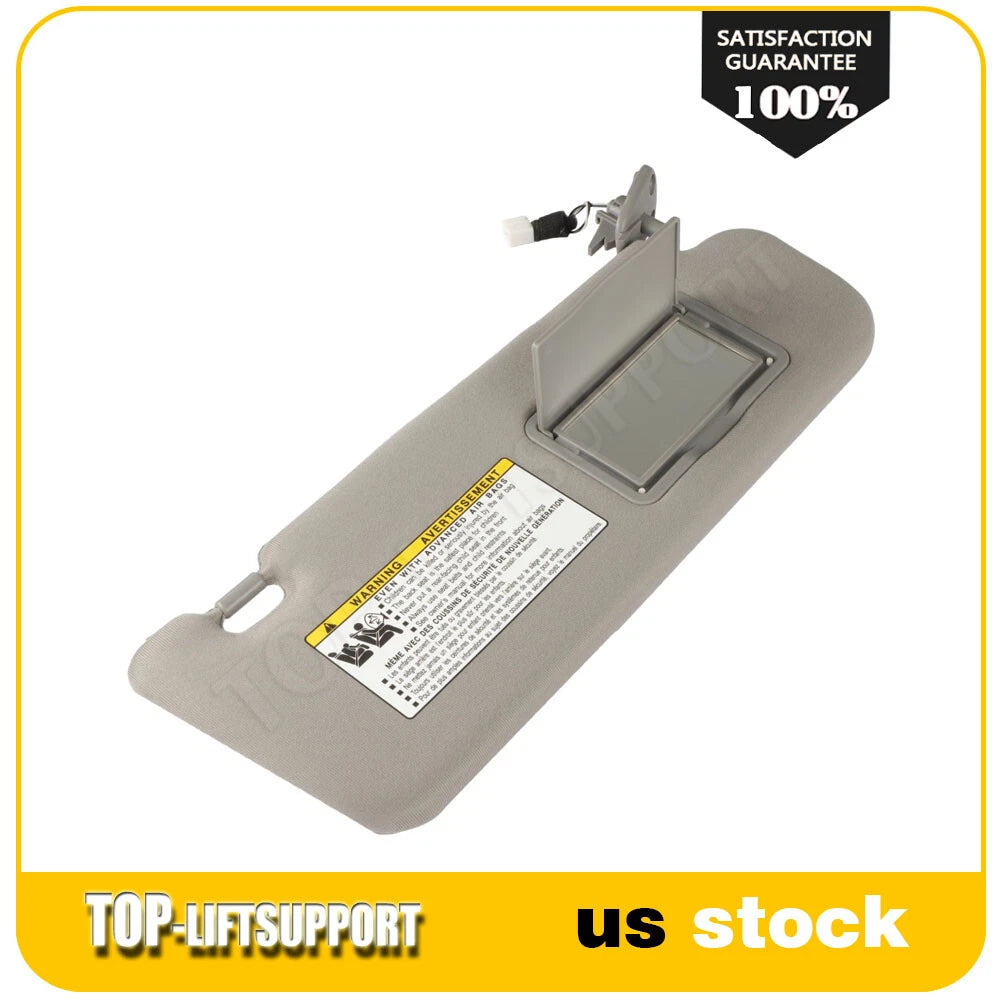 Sun Visor for Hyundai Sonata (2006–2008) Gray with Lighted Feature