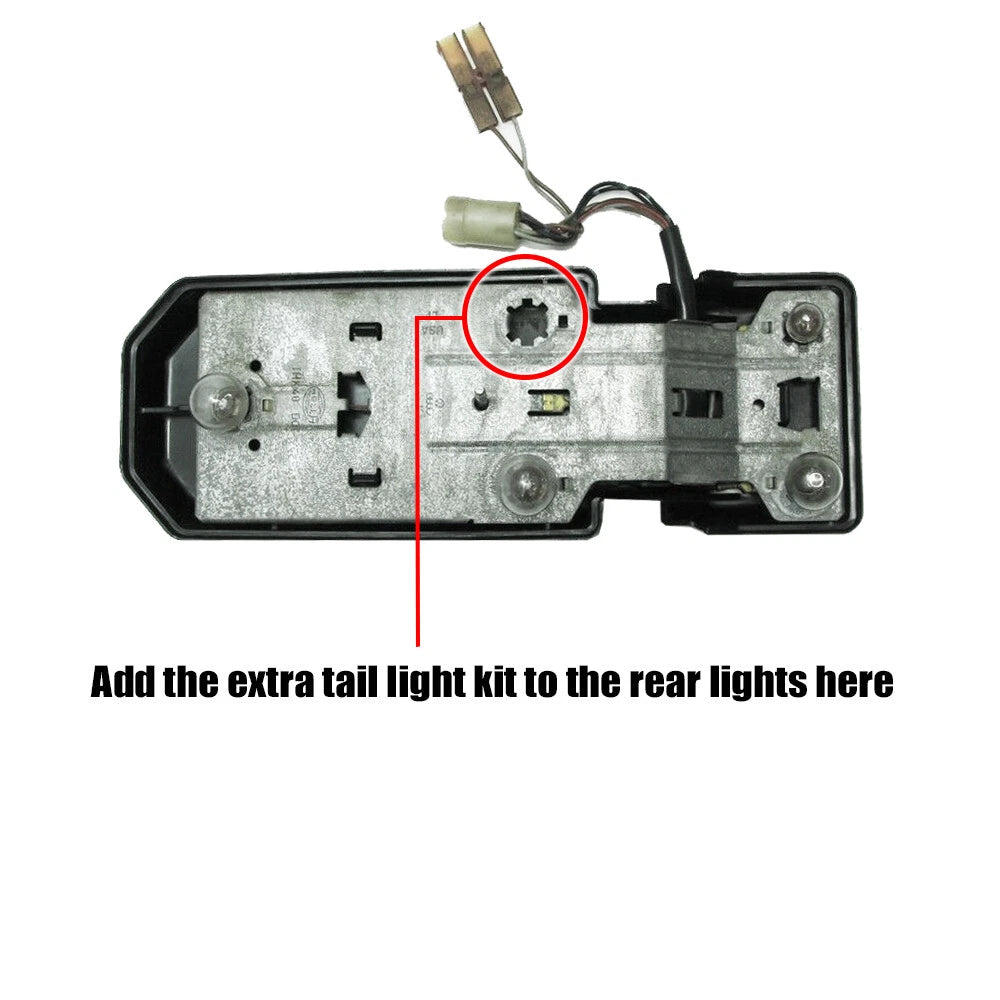 2X Red LED Tail Light Mod Kit for Porsche 944 924 (1982–1991)