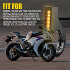 2X 39mm Fork Clamp LED Turn Signal Lights for Harley Motorcycle