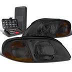 Smoked Amber Turn Signal Headlight Lamps for Ford Windstar (1999–2003)