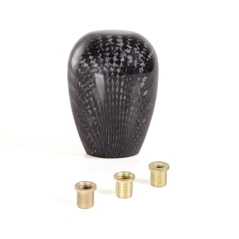 Carbon Fiber Gear Shift Knob for Universal Fit (Red)