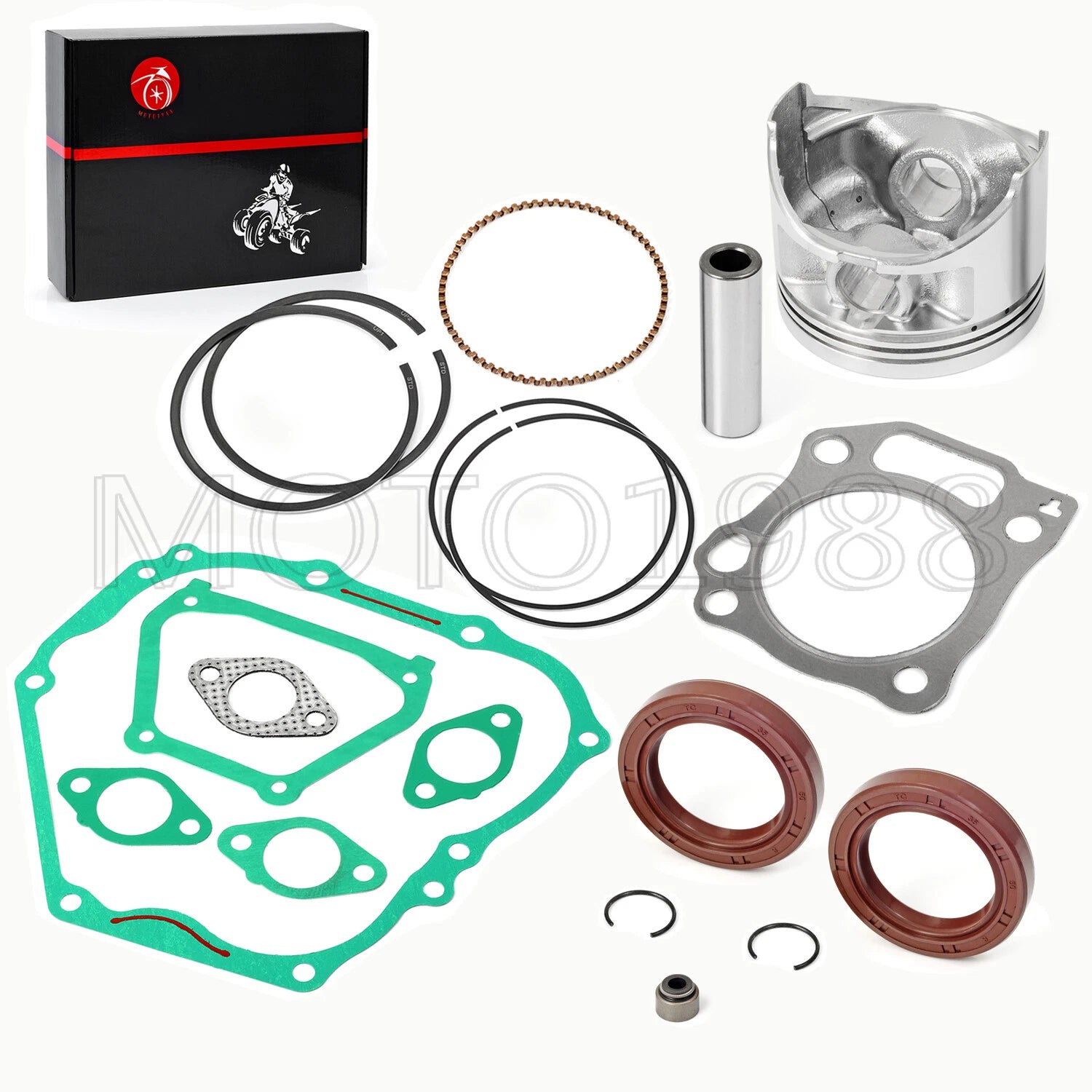 0.50mm Oversize Piston Kit with Rings & Gasket for Yamaha Golf Cart G28 (Gas)