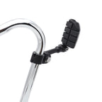 Black Offset Highway FootPeg Mounts Clamps for Harley (1.25" Engine Guard)