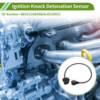 1 Pc Ignition Knock Detonation Sensor No.BE8Z12A699B for Ford Escape (2017–2019)