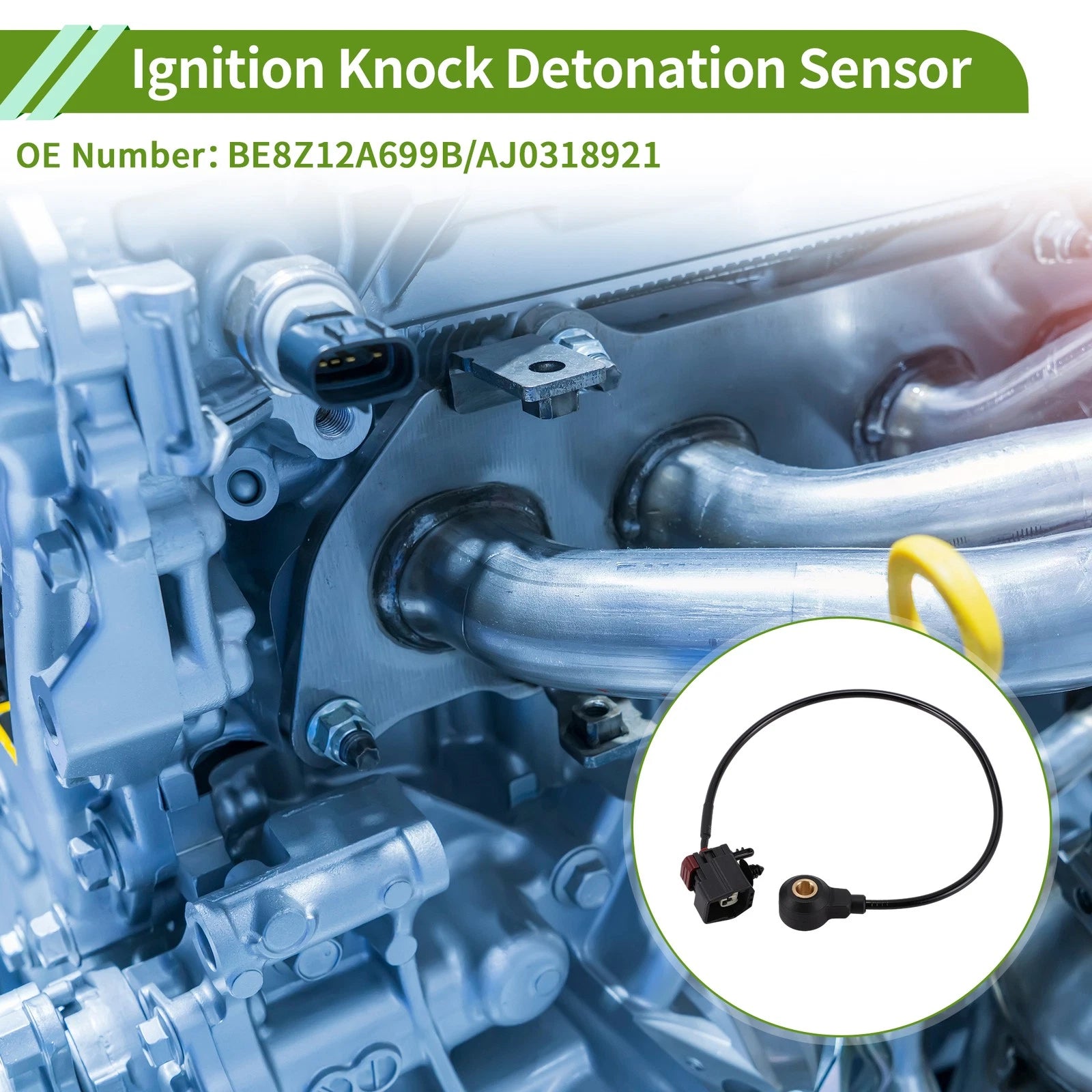 1 Pc Ignition Knock Detonation Sensor No.BE8Z12A699B for Ford Escape (2017–2019)