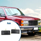 Pair of Park Signal Lens Covers for Chevrolet Pickup (1983–1985) Black