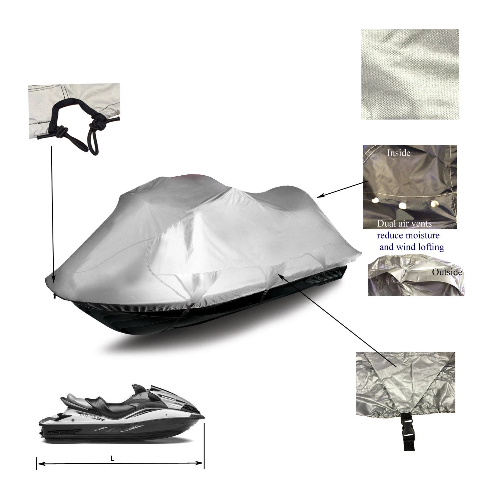 Storage Cover for Yamaha Waverunner Wave Venture (1997–2000)