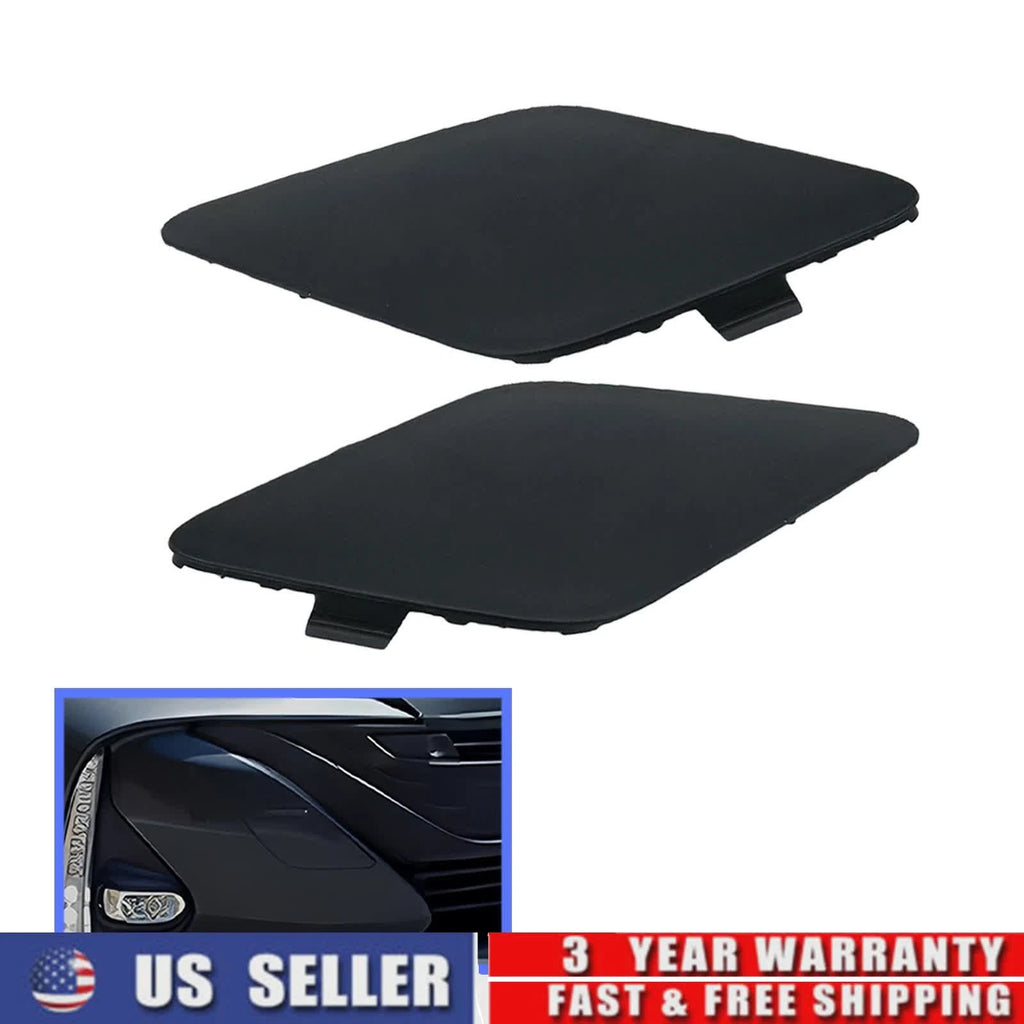 Set of 2 Front Bumper Tow Hook Eye Cap Covers for Toyota Prius Prime (2017–2020)