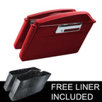 Red Hard Saddlebag for Harley Touring Road King Electra Glide (1994–2013)