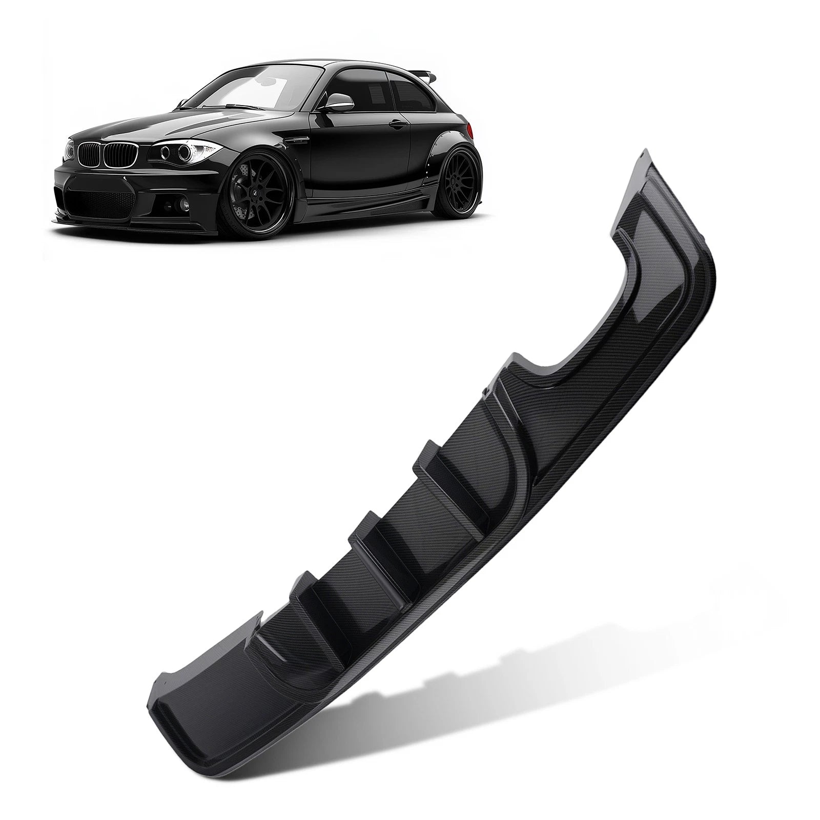 Lower Rear Bumper Lip Diffuser for BMW 1 Series E82 (2007-2013)