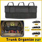 Set of 2 Trunk Net Cargo Organizers for Car SUV (Universal Fit)