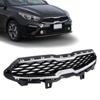 Front Upper Radiator Grille for Kia Forte (2019–2021) - Chrome Trim