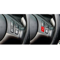 3X ABS Red Replacement Steering Wheel VO Button Cover for 3 Series E46 M3 (1998–2004)