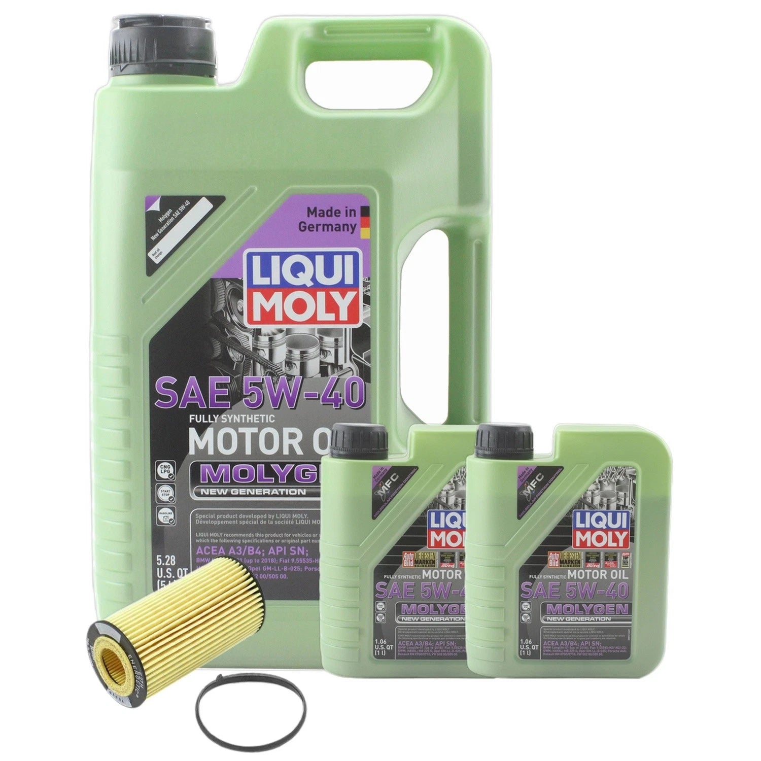 7L Engine Oil Change Kit for Audi TT RS Quattro (2017–2023) - Molygen 5W40