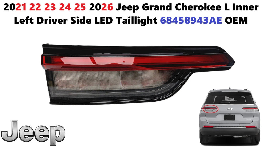 LED Taillight for Jeep Grand Cherokee L (2021–2026) 68458943AE