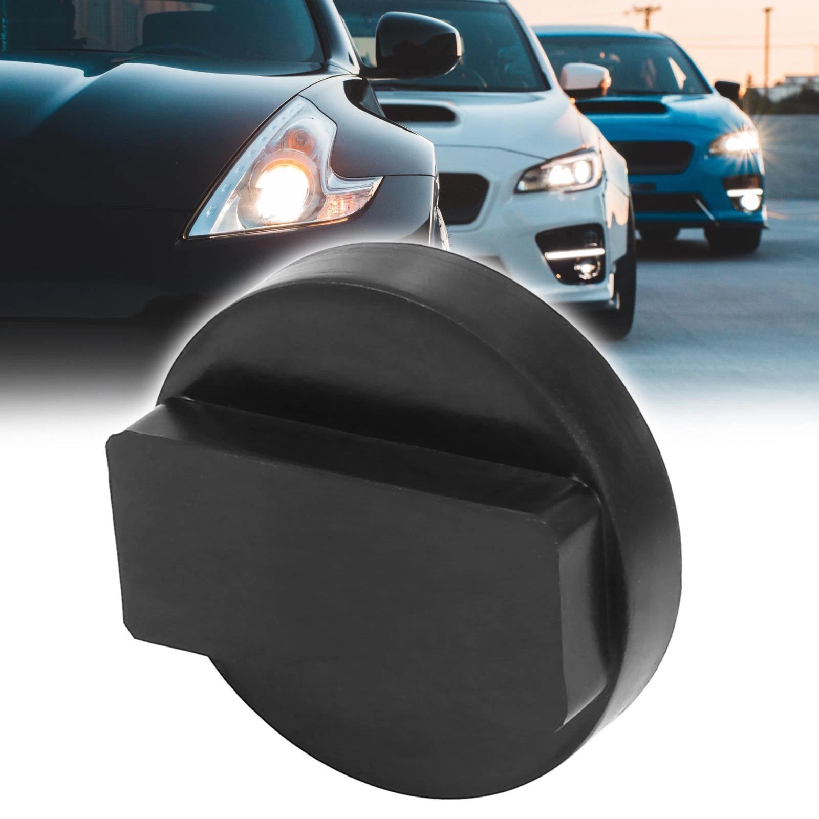 Rubber Frame Rail Protector Adapter for BMW (0.87"x2.36")
