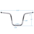 16" Fat Mini Ape Handlebar w/ Riser for Harley Softail FXSB (2013–2017) FXDF (2003–2017) FLHR