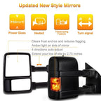Power Heated Towing Mirrors for Ford F250-F550 Super Duty (1999–2007)