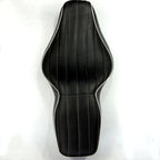 Custom Driver Passenger 2-Up Vertical Stripes Seat for Harley FLHR (1997–2006)