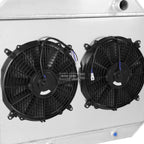 Full Aluminum 2-Row Radiator w/Cooling Pull Fan Shroud for Ford F150/F250 (1968–1979)