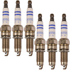 Set of 6 Bosch Double Platinum Spark Plugs for A3 TT Quattro Cayenne Eos (2006–2012)