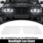 1 Pair Headlight Lens Cover for BMW E46 (1998–2001) 3126902753
