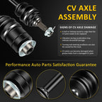 CV Axle Shaft Assembly for Arctic Cat 250 300 (1998–2004)
