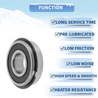 6203NR2RS Deep Groove Ball Bearing for Scooter Skateboard (17x40x12mm)