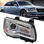 Chrome Headlight for Chrysler 300 (2011–2014) Passenger Side Halogen