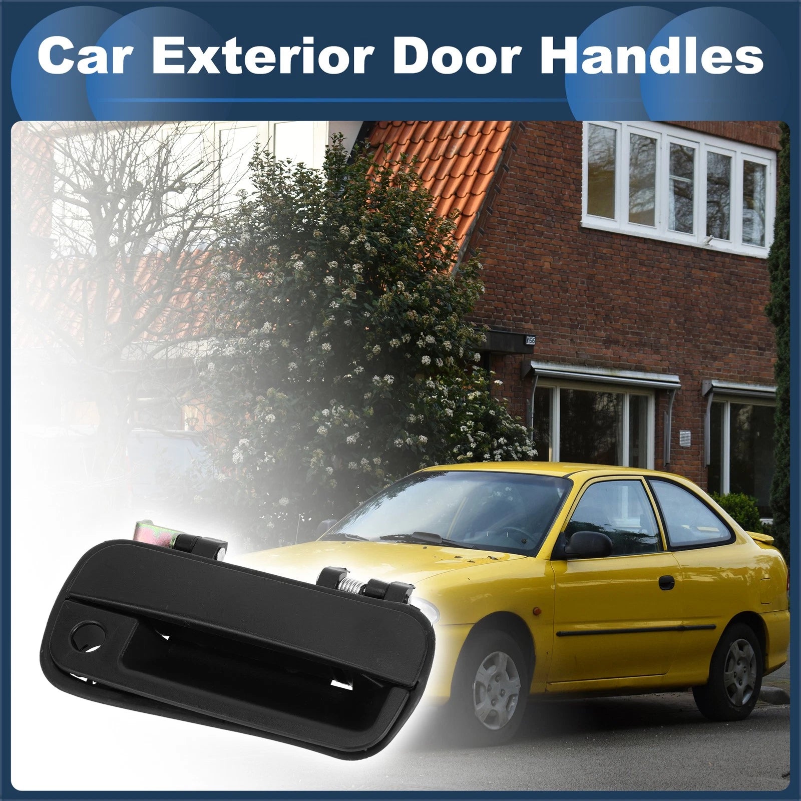 Front Right Door Handle for Hyundai Excel (1990–1994) Black