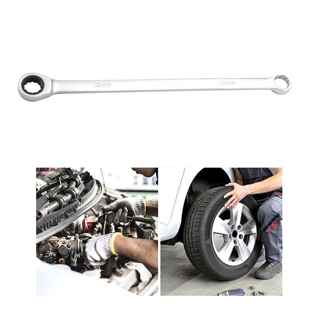 Dual Head Ratchet Wrench 72 Tooth for Faster Bolt Engagement