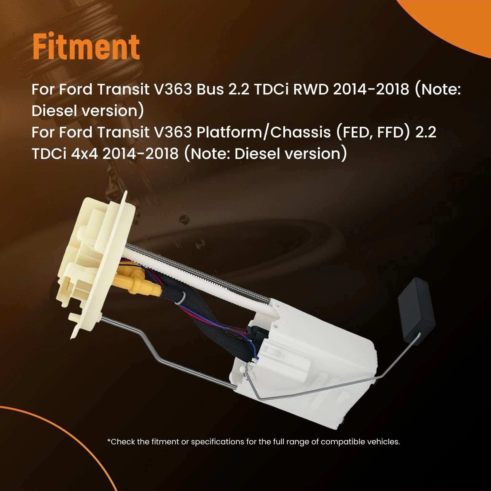 Electric Fuel Pump Module for Ford Transit V363 (2014–2018) BK319H307BC