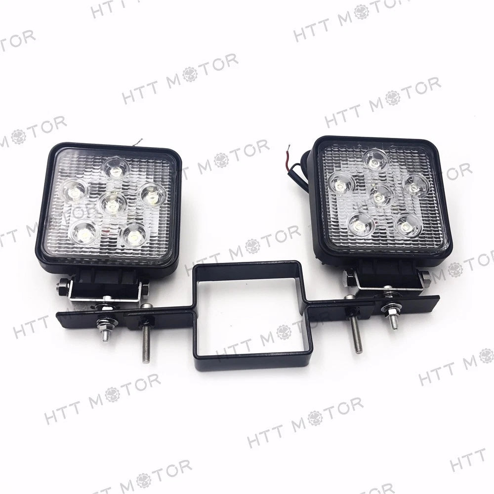 18W Off-Road LED Work Lamp for Truck SUV Trailer RV (Square)