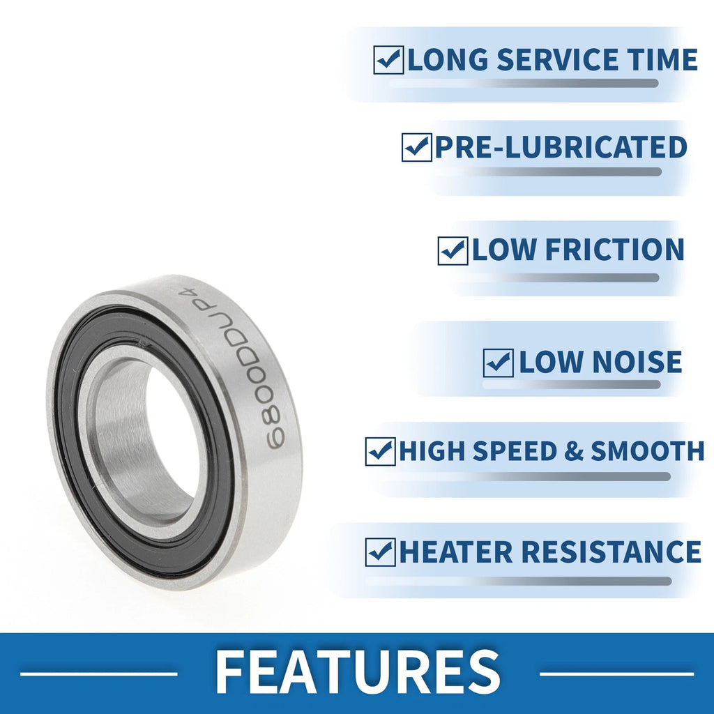 Deep Groove Ball Bearing P4 for Scooter Skateboard Wheel (10x19x5mm)