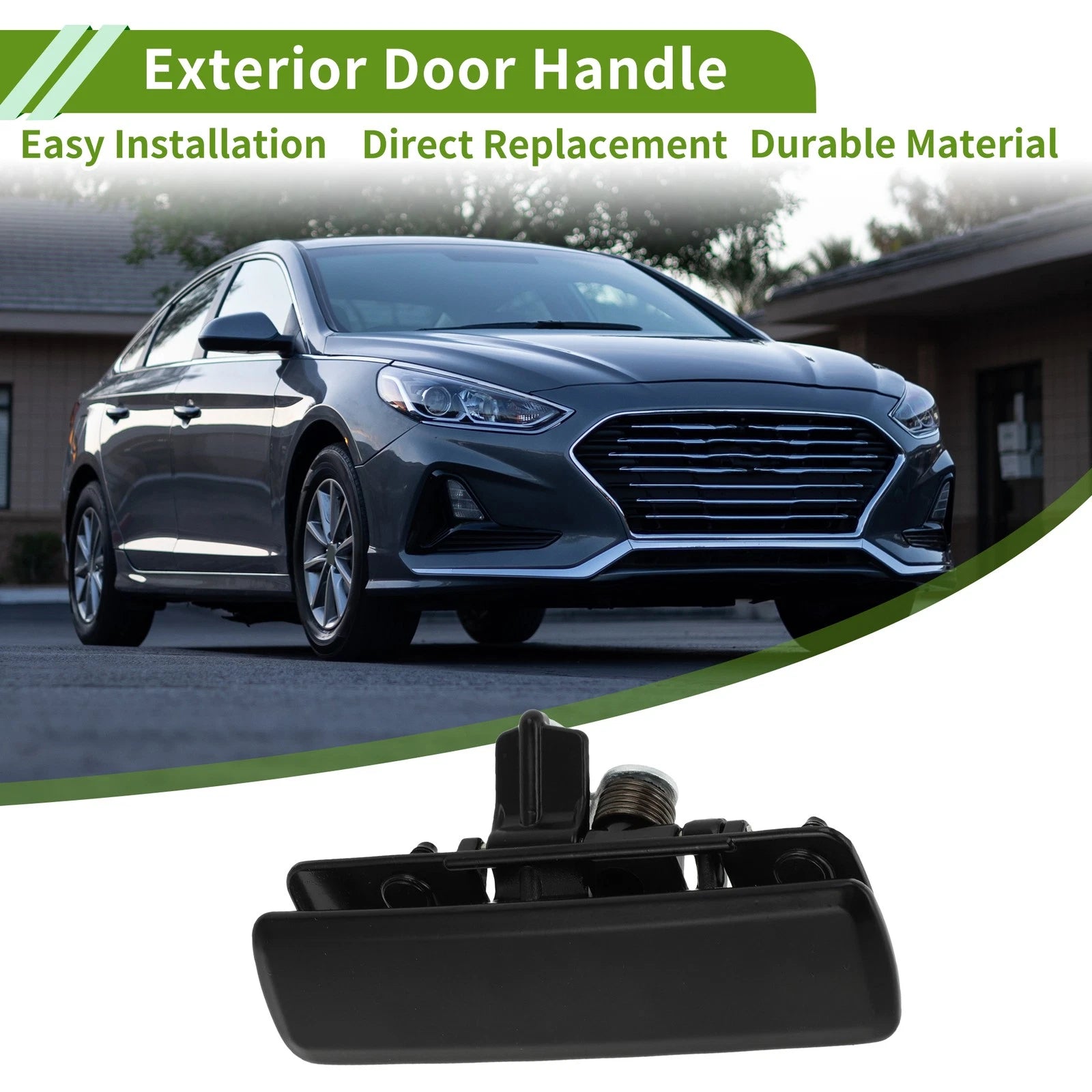 Exterior Door Handle for Chevrolet Astro (1992–2005) Black Front Left ABS