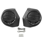 6.5" Black King Trunk Luggage Speakers for Harley Touring Street Glide (14-24)
