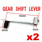 2X Chrome Gear Shift Levers for 125cc 50cc 70cc 110cc Motorbike (Pit Pro)