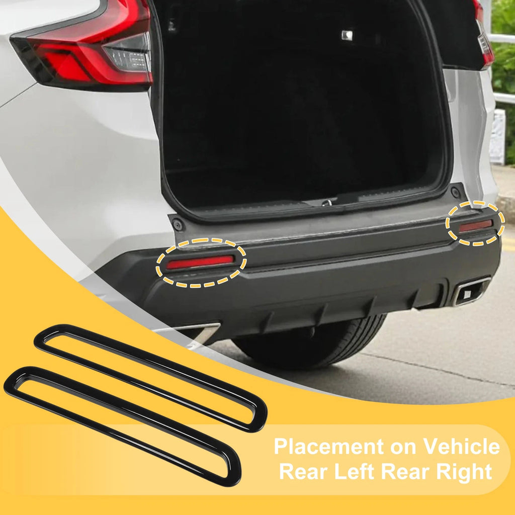 Set of 2 Fog Light Cover Trim for Honda CR-V (2023–2024) Glossy Black