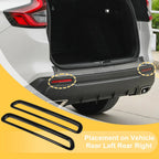 Set of 2 Fog Light Cover Trim for Honda CR-V (2023–2024) Glossy Black