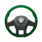 YourGrip Wood Steering Wheel Emerald Green for Peterbilt 579 (2012–2021)